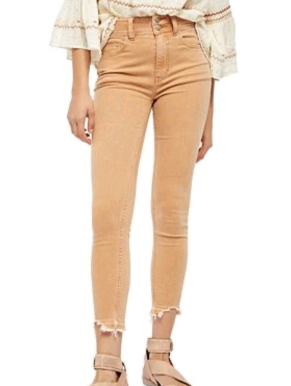 We The Free People Wild Child Skinny Jeans 27 Waist